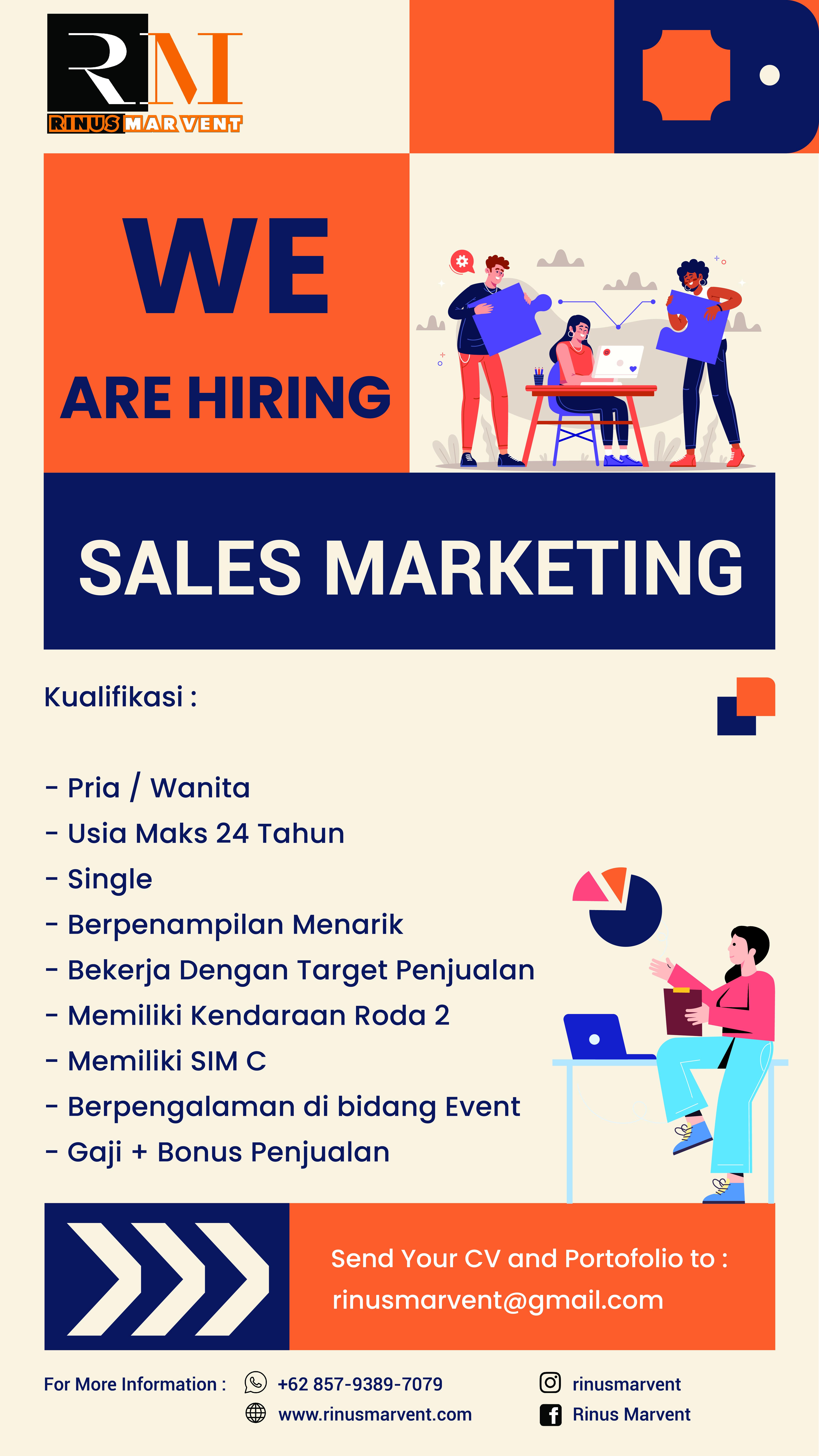 We Are Hiring Sales Marketing B Indo